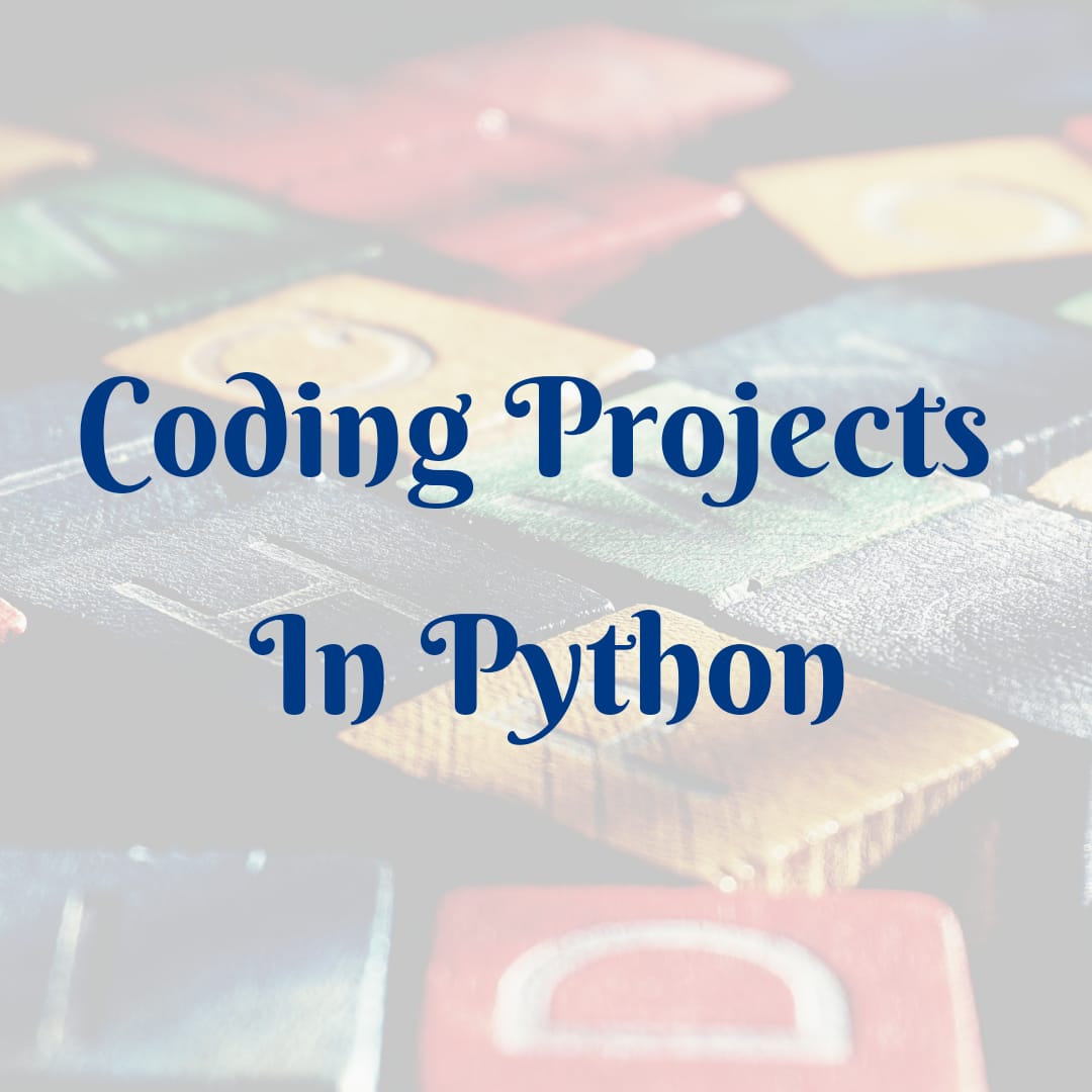 Coding projects in python kaliyona